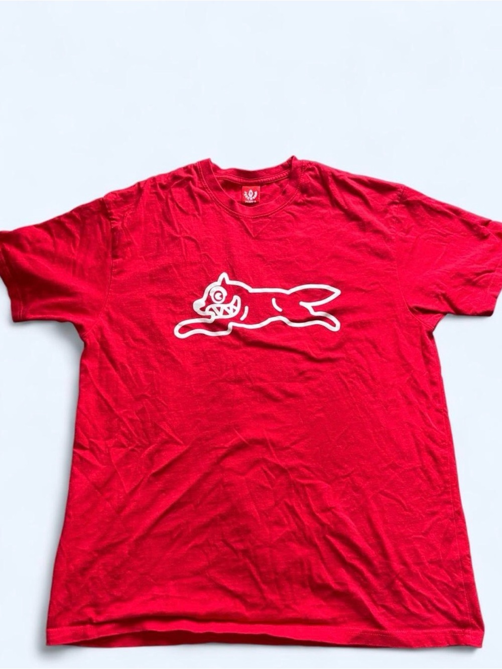 Icecream Red Tee with White Ice Cream Tag